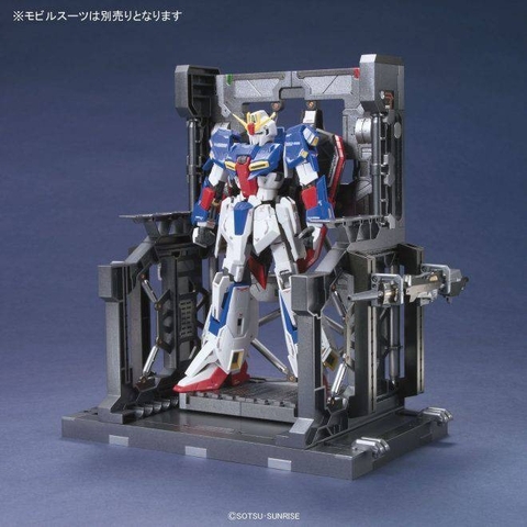 Đế Trưng Bày BUILDERS PARTS SYSTEM BASE 001 (GUN METALLIC) của Bandai Nhật bản