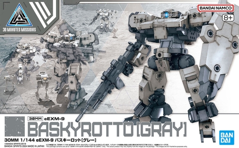 Mô hình lắp ráp Bandai 30MM 1/144 EEXM-9 BASKYROTTO - Gray của Bandai nhật