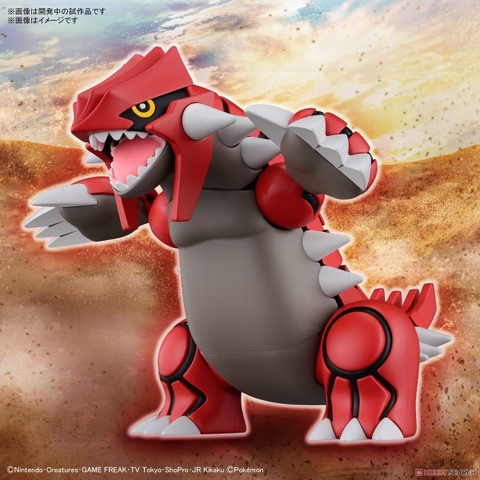 [Có sẵn] Mô hình Pokemon PLAMO COLLECTION 54 SELECT SERIES Groudon Chính hãng Bandai