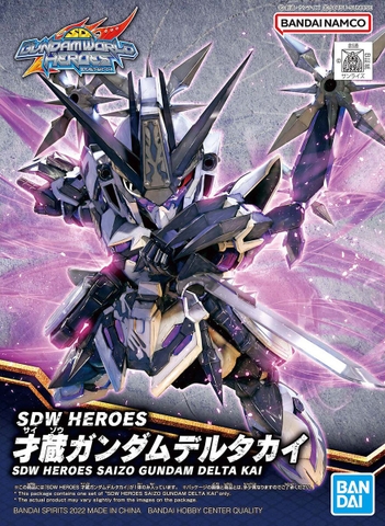 Mô Hình Lắp Ráp Gundam SDW HEROES Saizo Gundam Delta Kai của Bandai Nhật Bản
