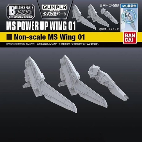 Mô Hình Lắp Ráp Gundam Bộ Phụ Kiện BUILDERS PARTS HD MS WING 01 của Bandai Nhật Bản