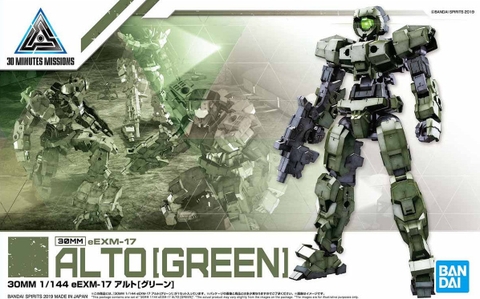 Mô Hình Lắp Ráp 30MM 1/144 eEXM-17 ALTO [GREEN] của Bandai Nhật Bản