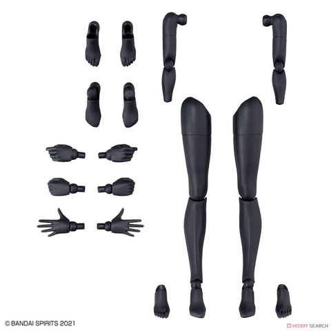 Mô hình Lắp Ráp 30MS Bộ Phụ kiện OPTION BODY PARTS ARM PARTS & LEG PARTS [WHITE/BLACK] của Bandai Nhật Bản