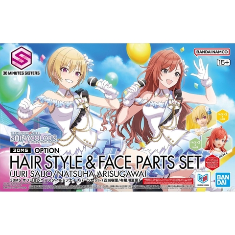 Mô Hình Lắp Ráp 30MS - THE IDOLMASTER - OPTION HAIR STYLE & FACE PARTS SET - JURI SAIJO/NATSUHA ARISUGAWA của Bandai