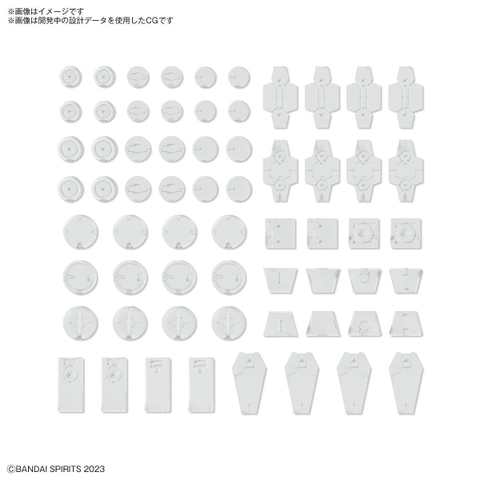 Mô Hình Lắp Ráp 30MS Bộ Phụ Kiện CUSTOMIZE MATERIAL (DECORATION PARTS 1 WHITE) của Bandai Nhật