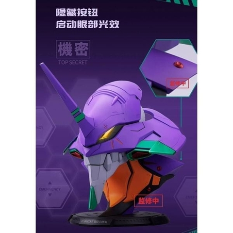 Mô Hình Gundam BN HEAD COLLECTION EVANGELION TEST TYPE-01 VER. của Bandai Nhật Bản