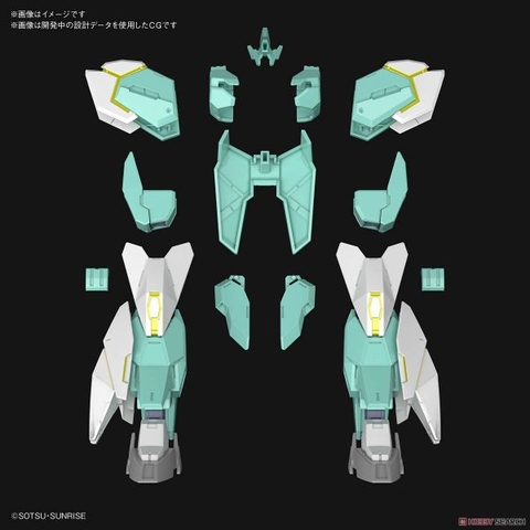 Mô Hình Lắp Ráp Gundam Bộ Phụ Kiện HGBD:R 1/144 NEPTEIGHT UNIT của Banđai Nhật bản