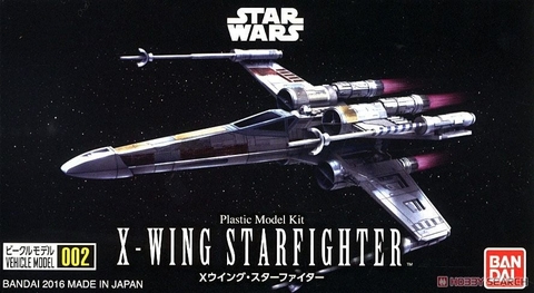 Mô Hình Lắp Ráp STAR WARS VEHICLE MODEL 002 X-WING STARFIGHTER của Bandai Nhật Bản