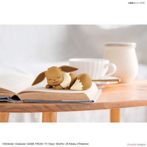 Mô hình lắp ráp Pokémon PLAMO COLLECTION QUICK!! 07 Eevee (Sleeping Pose) của Bandai nhật