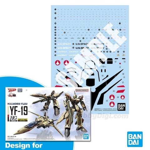 Decal Chuyên dụng HG Macross Plus 1/100 YF-19 Water Decal của Bandai Nhật Bản