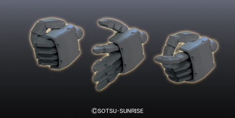 Mô Hình lắp ráp Phụ kiện gundam BUILDERS PARTS HD 1/144 MS HAND 02 (ZEON) DARK GRAY của Bandai nhật