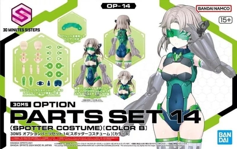 Mô Hình Lắp Ráp 30MS Bộ Phụ kiện OPTION PARTS SET 14 (SPOTTER COSTUME) [COLOR B] của Bandai Nhật bản