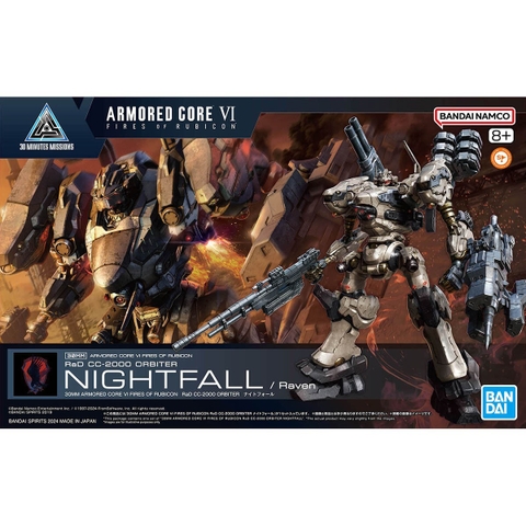 Mô Hình Lắp Ráp 30MM ARMORED CORE 6 FIRES OF RUBICON - RaD CC-2000 ORBITER NIGHTFALL của Bandai