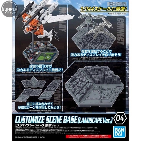 Mô Hình Lắp Ráp Giá Đỡ CUSTOMIZE SCENE BASE (LANDSCAPE Ver.) của Bandai