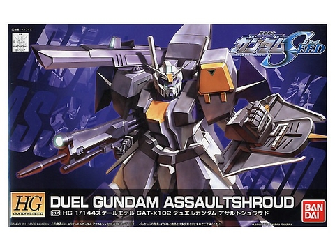 Mô Hình Lắp Ráp Gundam HG 1/144 R02 GAT-X102 Duel Gundam Assault Shroud của Bandai Nhật Bản