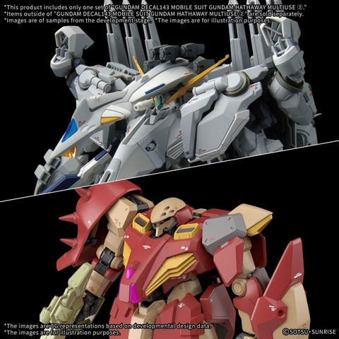 Decal GUNDAM DECAL143 MOBILE SUIT GUNDAM HATHAWAY MULTIUSE 2 của Bandai