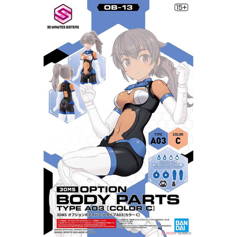 Mô hình Lắp Ráp 30MS Bộ Phụ kiện OPTION BODY PARTS TYPE A03 [COLOR C] của Bandai Nhật Bản