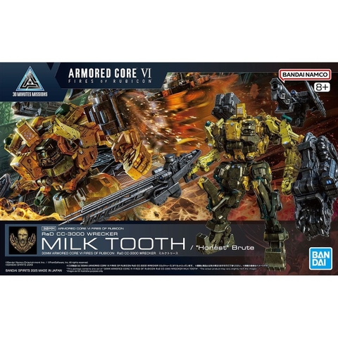 Mô Hình Lắp Ráp 30MM ARMORED CORE Ⅵ FIRES OF RUBICON RaD CC-3000 WRECKER MILK TOOTH của Bandai Nhật