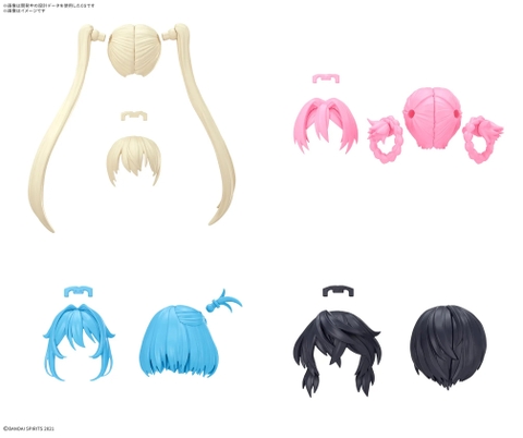 Mô Hình Lắp Ráp Phụ Kiện 30MS OPTION HAIR STYLE PARTS Vol.13 ALL 4 TYPES của Bandai Nhật Bản