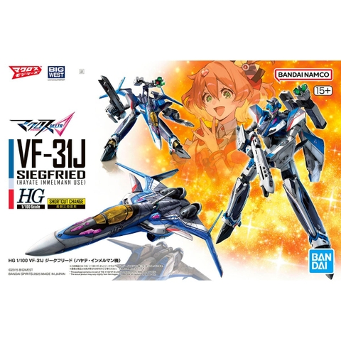 Mô Hình Lắp Ráp HG Macross 1/100 VF-31C SIEGFRIED - HAYATE IMMELMAN USE của Bandai Nhật Bản