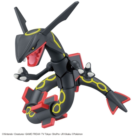 Mô Hình Lắp Ráp Pokemon PLAMO COLLECTION SELECT SERIES Black Rayquaza của Bandai Nhật bản