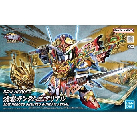 Mô Hình Lắp Ráp SDW HEROES ONMITSU GUNDAM AERIAL Chính hãng Bandai