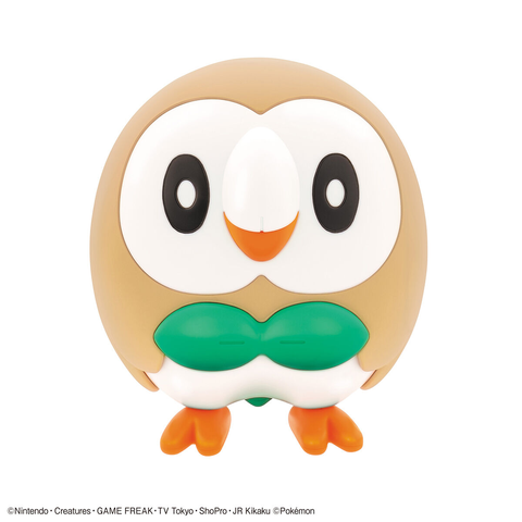 Mô Hình Lắp Ráp Pokemon PLAMO COLLECTION QUICK!! 10 ROWLET của Bandai Nhật bản