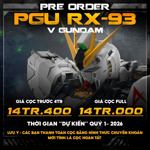 [Đặt Trước] Mô hình lắp ráp Gundam PG UNLEASHED 1/60 ν GUNDAM Chính Hãng Bandai Nhật Bản