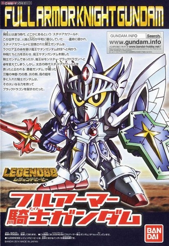 Mô Hình Lắp Ráp Gundam SD BB393 LEGENDBB FULL ARMOR KNIGHT GUNDAM của Bandai Nhật Bản