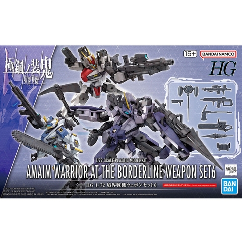 Mô Hình Lắp Ráp HG 1/72 Phụ kiện Kyoukai Senki AMAIM Warrior at the Borderline Weapon Set 6 của Bandai Nhật Bản