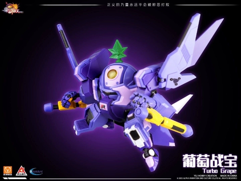 Mô Hình Lắp Ráp Robo Trái Cây FR-06 Nho Tia Chớp Yi Li Chuang Wan