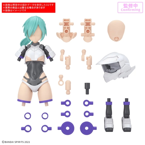 Mô Hình Lắp Ráp 30MS phụ kiện Option Parts Set 22 (Turbo Costume Alpha) [Color B] của Bandai Nhật