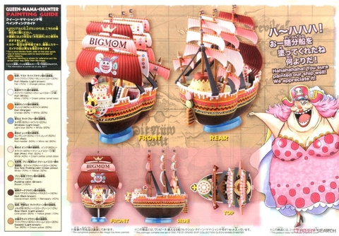 Mô Hình Lắp Ráp ONE PIECE GRAND SHIP COLLECTION QUEEN-MAMA-CHANTER của Bandai Nhật Bản