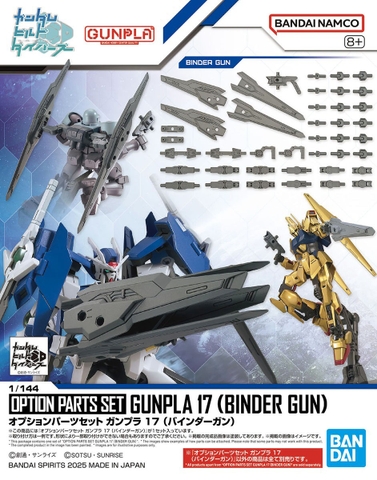Mô Hình Lắp Ráp Bộ Phụ Kiện OPTION PARTS SET GUNPLA 17 (BINDER GUN) của Bandai Nhật Bản