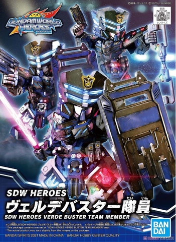 Mô Hình Lắp Ráp Gundam SDW HEROES VERDE BUSTER TEAM MEMBER của Bandai Nhật Bản