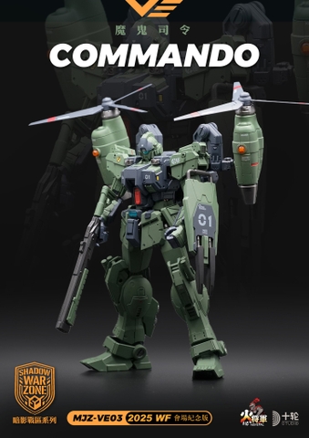 Mô Hình Ráp Sẵn MB MJZ-VE03 Commando Kratos - Shadow War Zone của HOT GENERAL (có 2 mô tơ cánh quạt)