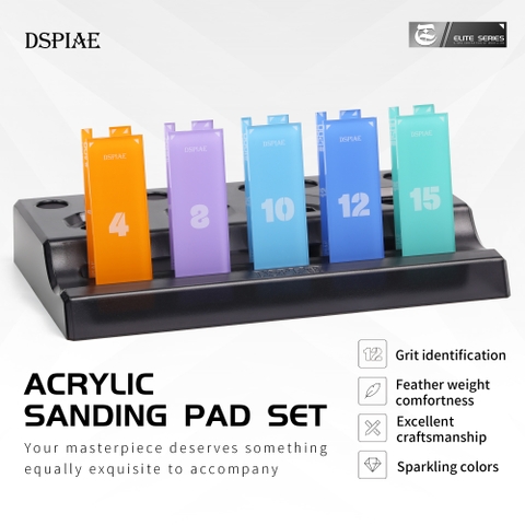 Dụng Cụ Dspiae Bộ chà nhám nhiều màu Acrylic Sanding PT-SP04 PT-SP08 PT-SP10 PT-SP12 PT-SP15
