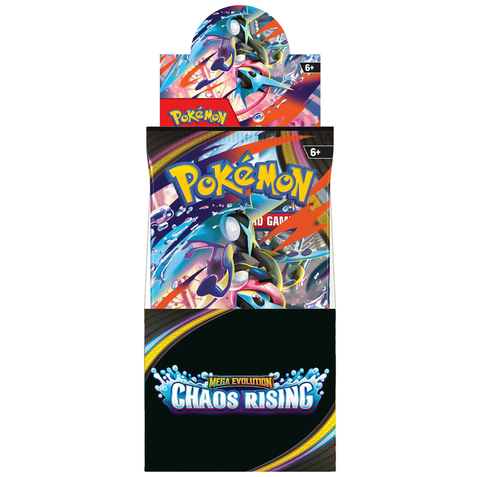 Thẻ TCG Pokemon Mega Evolution Set Chaos Rising DISPLAY BOOSTER 18 CT chính hãng