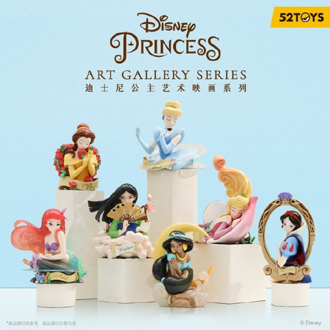 [Hộp Mù] Blindbox Disney Princess Art  Gallery - (Công chúa Disney -nghệ thuật trưng bày) của 52toys