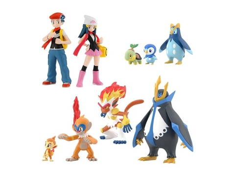 Mô Hình Pokemon Scale World - Sinnoh Region Figure Set của Bandai Nhật Bản