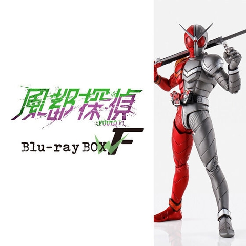 Mô hình S.H.Figuarts Kamen Rider W Heat Metal (Kỷ niệm Anime Thám tử Fuuto) kèm đĩa bluray chính hãng Bandai
