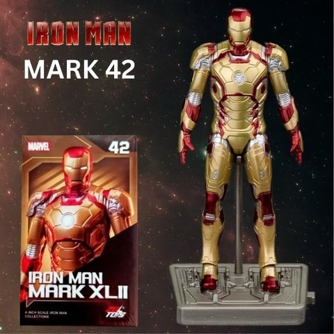 Mô hình Ráp Sẵn Marvel - Iron Man Mark XLII MK42 (4 Inch) - ZD Toys - ZM25