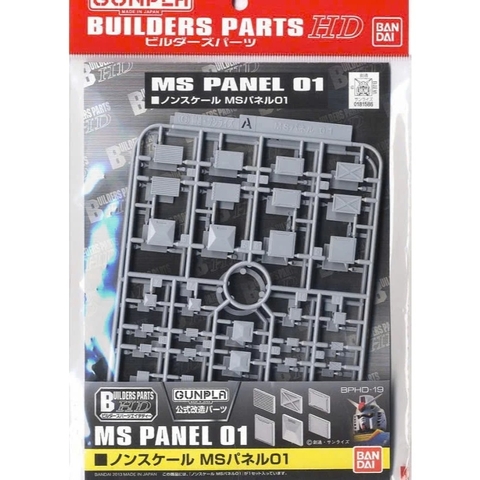 Mô Hình Lắp Ráp Gundam BUILDERS PARTS HD MS PANEL 01 của Bandai nhật bản