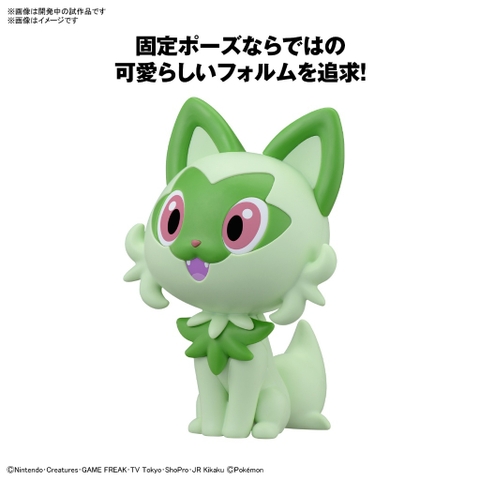 Mô Hình Lắp Ráp Pokémon PLAMO COLLECTION QUICK!! 18 Sprigatito của Bandai