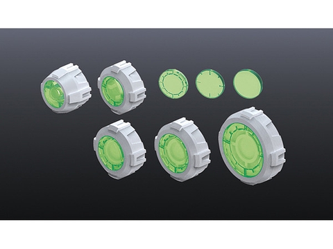 Mô Hình Lắp Ráp Gundam Phụ kiện BUILDERS PARTS HD SIGHT LENS GREEN của Bandai Nhật bản