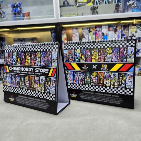 Lịch để bàn 2026 phong cách Gundam CheapHobby Gundam Figure Store