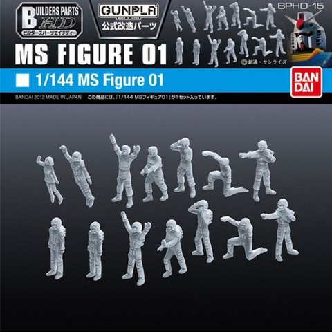 Mô Hình Lắp Ráp Gundam Bộ Phụ Kiện BUILDERS PARTS HD 1/144 MS FIGURE 01 của Bandai Nhật Bản