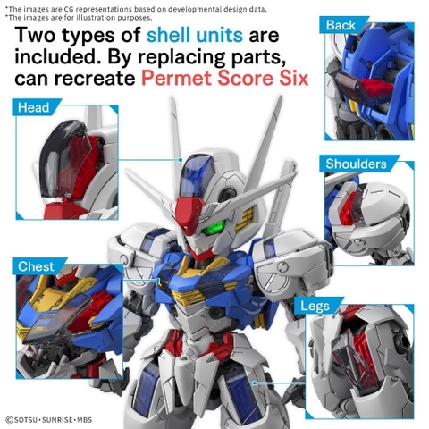 Mô Hình Lắp Ráp Gundam MGSD Aerial Gundam Chính Hãng Bandai Nhật Bản