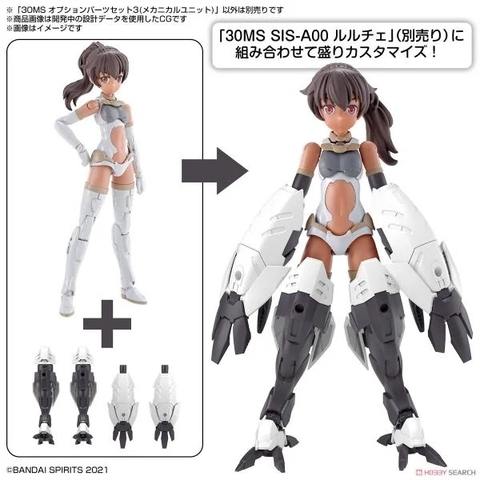 Mô hình lắp ráp Bandai 30MS Phụ kiện Option Parts Set 3 - Mechanical Unit của Bandai Nhật bản