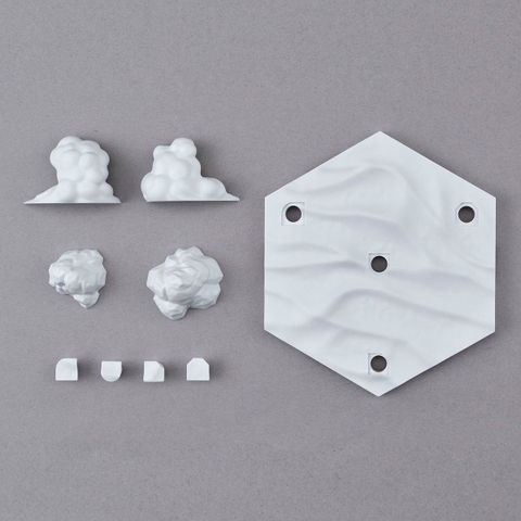 Mô Hình Lắp Ráp Bộ Phụ Kiện CUSTOMIZE SCENE BASE - SNOWFIELD Ver của Bandai Nhật Bản